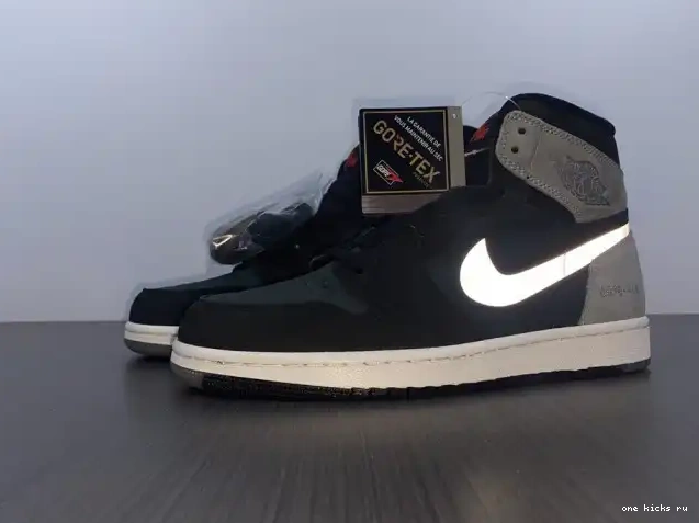 Chep Onekick Black Gore-Tex 1 Jordan High Grey Particle Retro Element DB2889-001 0326